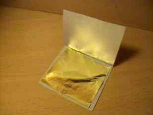 Feuille d`or dorure cadre tableau sculpture 24 carats 
