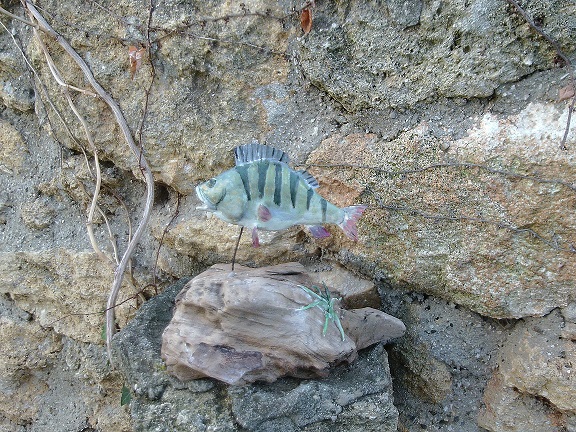 Sculpture poisson perche franche 